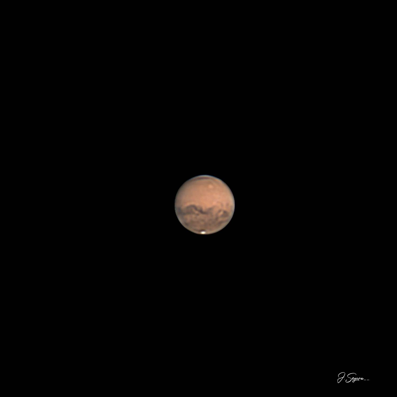 Mosaico sur lunar fotografiado con el SVBONY MK127